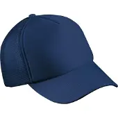 Myrtle beach Volwassenen Unisex 5 Panel Polyester Mesh Cap (Marine)