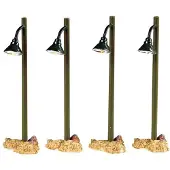 Lemax Kerstdorp Verlichting Rustic Street Lamp (lamp) Set Van 4