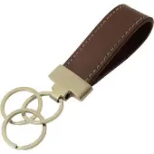 Rojafit Luxe Lederen Sleutelhanger in Geschenkverpakking - Bruin