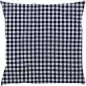 Bink Bedding Sierkussen BB ruit marine - 50 x 50 cm incl. vulling - boerenbont blauw
