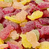 Lutti Tropical Fish 3 kg - zure visjes snoep - per zak van 3kg
