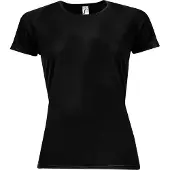 Sols Dames/dames Sportief T-Shirt met korte mouwen (Zwart)