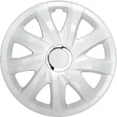 Drift wieldoppen 15 "wit gelakt 4 stuks Eenvoudige installatie