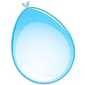 Witbaard Ballonnen babyblauw 50 stuks 30 cm