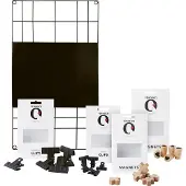 Vtwonen Magnetisch Memobord - Wandrek Voordeelbundel - Zwart - 60x105cm