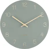Karlsson Wandklok Charm - Gegraveerde cijfers Jungle Groen - Small - Ø30cm - Wandklok Scandinavisch