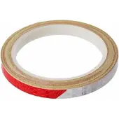 ABC-led Reflecterende tape - ROOD WIT - 8 meter - 8mm