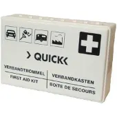 Quick EHBO verbandtrommel volgens DIN 13164 + Wandhouder - EHBO doos - Internationaal Goedgekeurd - Verbandkast - First Aid Kit