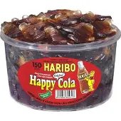 Haribo 150 stuks Happy Cola Flesjes