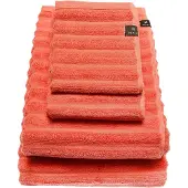 Himla Bambussa gastendoekje coral - 30 x 50 - set van 4