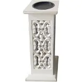 Outdoor Living Forte kandelaar 14x14xH33 cm - wit