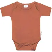 Funnies basic baby Romper - Roest| 100% Katoen | Maat 50/56