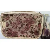 Karen Brocante Make-up tas Golden Red Flower