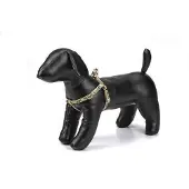 Beeztees Envy borsttuig hond Strike Dog. Verstelbaar. Beige. 46-75 cm