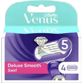 Gillette Deluxe Smooth Swirl Scheermesjes voor Vrouwen - 4 Navulmesjes