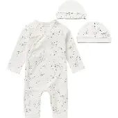 Noppies SET(2delig) Playsuit Noorvik Snow met Muts - 68