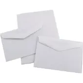 Playtime Briefpapier en enveloppen met zelfklevende strips - blanco - 100 stuks