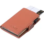 Tony Perotti Dames Leren RFID Pasjeshouder Slim met papiergeldvak - Perzik