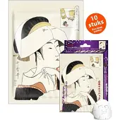 Mitomo Hyaluron & Lithospermum Facial Sheet Mask - Japanse Gezichtsmaskers Hyaluron - 10 Stuks
