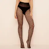 Pretty polly Panty - Fashion - Net - Circle Net - One Size - 36/42 - Zwart
