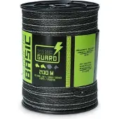 ZoneGuard 20 mm Basic afrasteringslint zwart 200 m