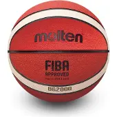 Molten BG2000 recreatie basketbal voor in- en oudoor gebruik - maat 6 (dames) - oranje/créme
