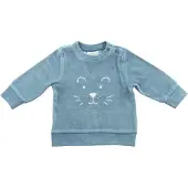 Jollein Babyshirt Jollein Truitje Velour Teal-74 / 80