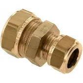 Bonfix Knel messing rechte verloopkoppeling 35 x 22 mm