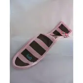 Barts Piwi Scarf streep bruin met roze