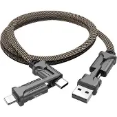 Hoco S22 2 in 1 oplaadkabel Type-C / Lightning