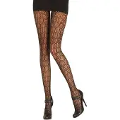 Pretty polly Panty - Fashion - Honeycomb - One Size - 34/42 - Zwart