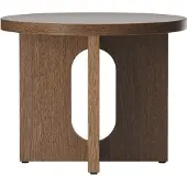Audo Copenhagen Androgyne Side Table Ø50 Cm / - Bijzettafels & buffetten Eikenfineer Dark Stained Oak - 71144-002033
