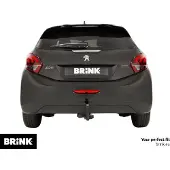 BRINK Afneembare trekhaak voor o.a. PEUGEOT