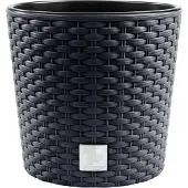 Prosperplast Bloempot met inzet Rato Round - Antraciet