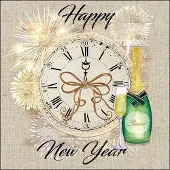 Ambiente Happy New Year papieren servetten
