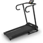 Klarfit Pacemaker X1 loopband 10 km/h trainingscomputer zwart