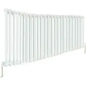 Eastbrook Rivassa 3 koloms radiator 145x60cm staal 2609W wit glans
