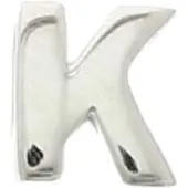 Trendjuwelier huiscollectie Hanger Zilver Letter K