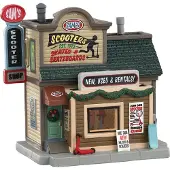 Lemax Sam's scooter shop, b/o led