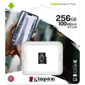 Kingston SDCS2/256GBSP SD MicroSD-kaart, 256GB, SDXC Canvas+, (Class10), zonder verpakking