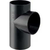 Geberit PE T-stuk met drie aansluitingen 88,5° 90/75 mm