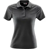 Maier Sports - Women's Ulrike - Poloshirt 48, zwart/grijs