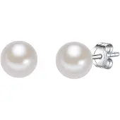 Valero Pearls Oorbellen zilver / parelwit