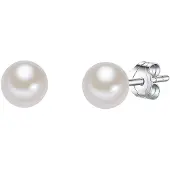 Valero Pearls Oorbellen zilver / parelwit