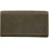 Hide & Stitches Hide en Stitches Overslag Portemonnee RFID Idaho Olijf Groen