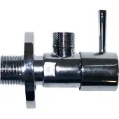 Boss & Wessing Design hoekstopkraan rond 1/2 bux10 mm chroom