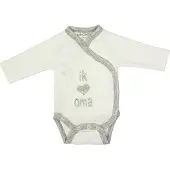 Petit villain Ik Love Oma Maat 56 3m Wit Romper