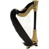 Aim Kerstversiering harp hout