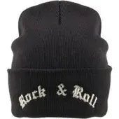 Aim Gebreide muts 'Rock & Roll' zwart