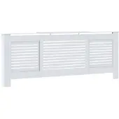 vidaXL Radiatorombouw 205 cm MDF wit
